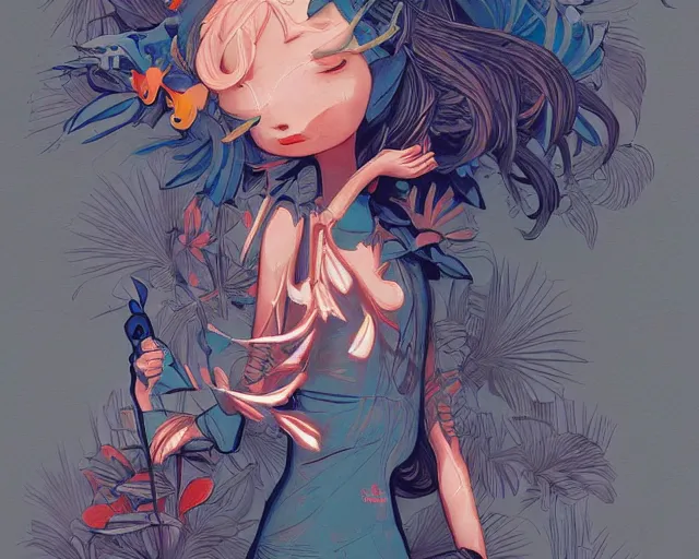 Image similar to James Jean isolated cheerful tomboy vinyl figure concept art, figure photography, smooth sharp focus, tropical undertones, anime stylized, high detail, ethereal lighting - H 640