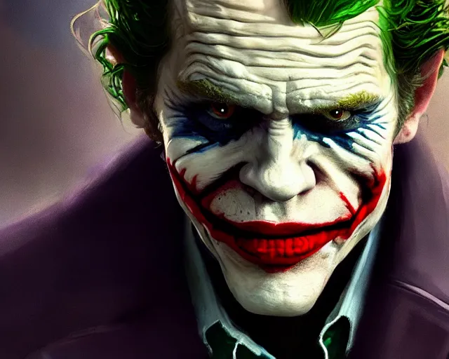 highly detailed portrait of willem dafoe as the joker, | Stable ...