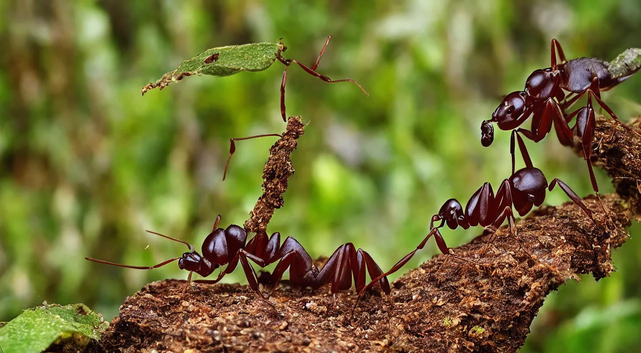 Image similar to rare half human half ant in the jungle, by the best photographer of national geographic, scientific photo, hight quality, realistic light, kodachrome 6 4, hiperdetailed