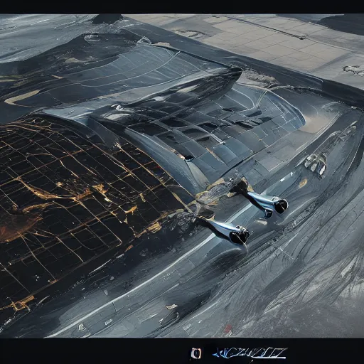 Prompt: sci-fi airport on the coronation of napoleon painting view from above oily gloss reflection with organic forms in liquid and oil, on moon with medium size man walking with black background and digital billboard in the middle. unreal engine 5, keyshot, octane, artstation trending, by Zaha Hadid architects, by Matrix film color, high contrast pinterest black plastic, dark atmosphere pinterest tilt shift, 4k, 8k, 16k.