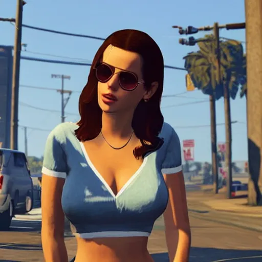 Image similar to lana del rey in gta 5