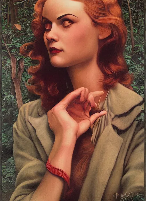 Prompt: twin peaks poster art, old retro pulp, by michael whelan, rossetti bouguereau, artgerm, nostalgic, old fashioned, of the physical embodiment of the concept of rot