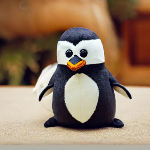 Image similar to a fat stubby penguin stuffed animal