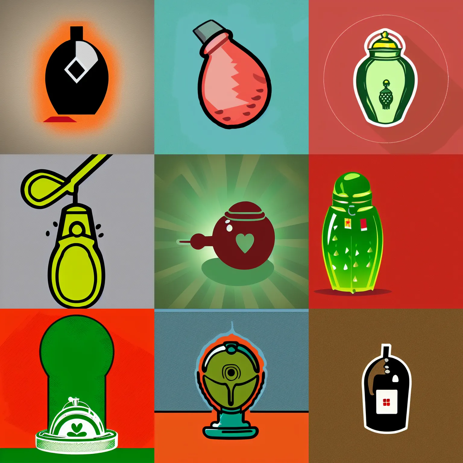 Prompt: hand grenade, icon art, clean background, digital illustration, cheeky vibe