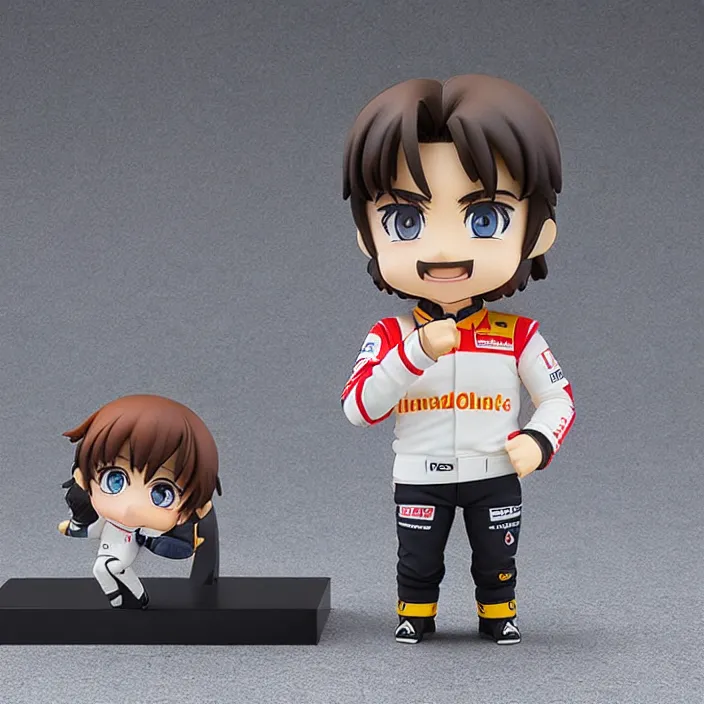 Image similar to fernando alonso, an anime nendoroid of fernando alonso, figurine, detailed product photo