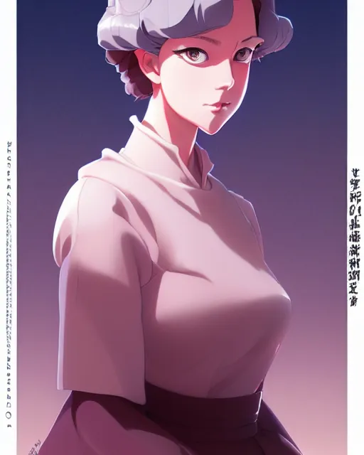 Image similar to queen elizabeth, portrait shinkai makoto studio ghibli studio key hideaki anno sakimichan stanley artgerm lau rossdraws james jean marc simonetti elegant highly detailed digital painting artstation pixiv