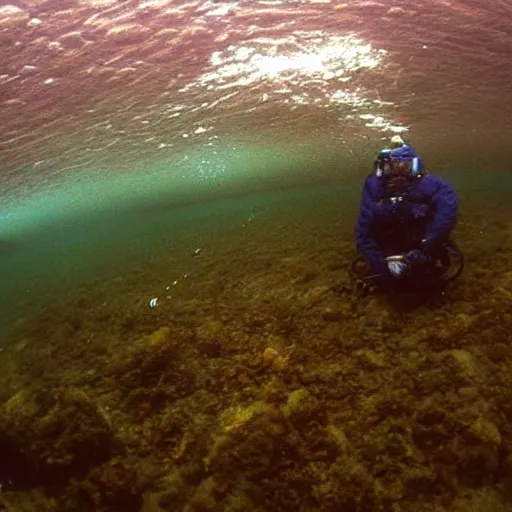 Image similar to GoPro photo in the deepest place of the ocean