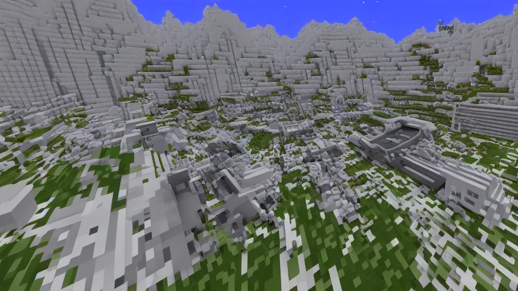 Image similar to Space Station The Ellipse, Minecraft screenshot