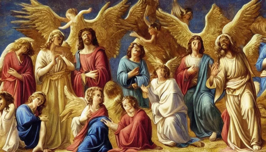 Image similar to angels as portrayed in the bible