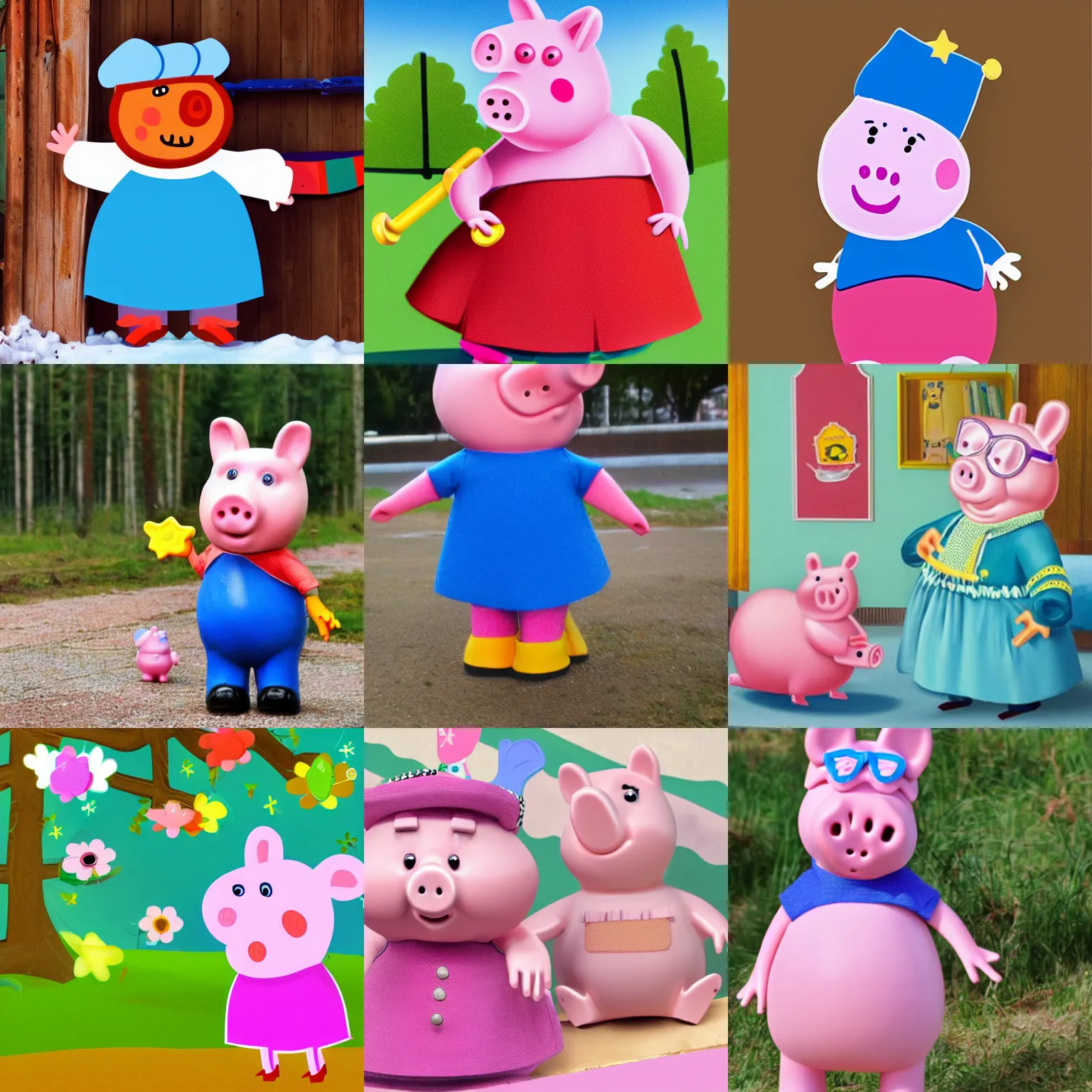 Prompt: pepa pig as a finnish girl