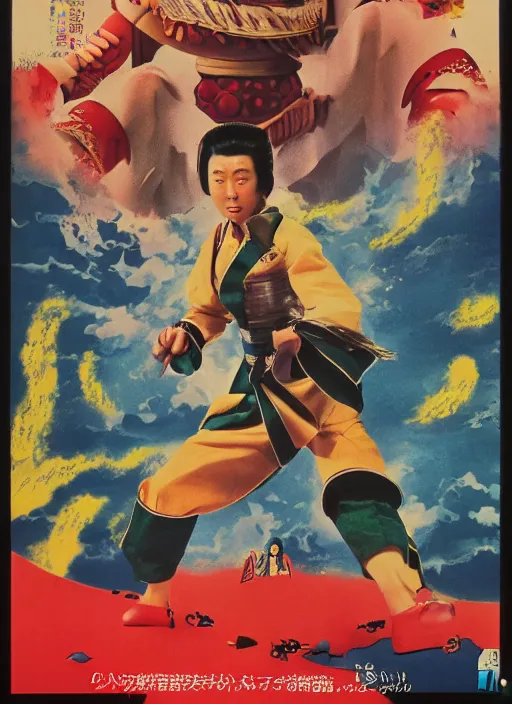 Prompt: poster for a film fantasy japanese called genshin impact, 8 k, hd, photo by slim aarons