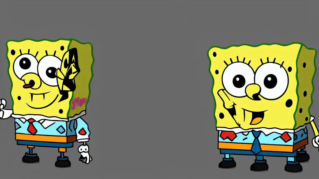 Prompt: spongebob, married generated by artificial intelligence, 8K UHD, trending on artstation, extremely detailed