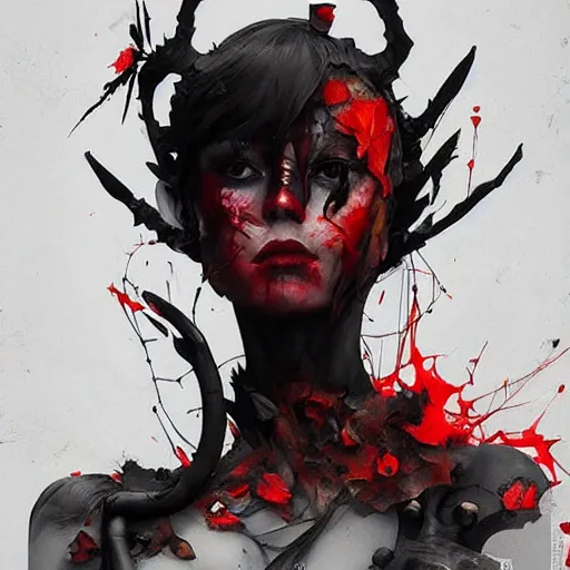 Prompt: lilith the queen of demons by benedick bana and artur bordalo and tom bagshaw and craig davison and guy denning and harumi hironaka, trending on artstation hq, deviantart, pinterest, 4 k uhd image
