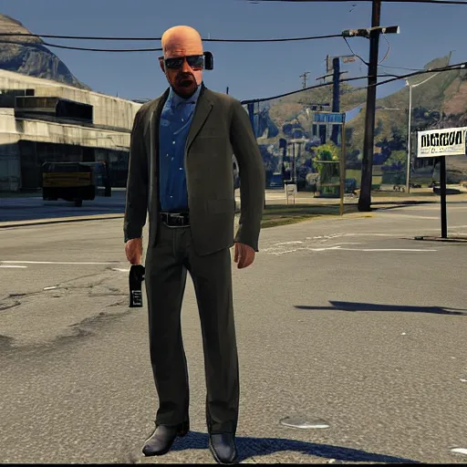 Prompt: heisenberg in gta5