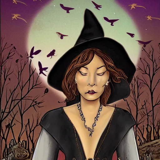 Image similar to a witch by barbara canepa and elisabetta gnone