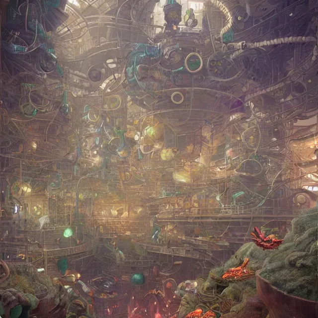 Image similar to super mario level, industrial sci - fi, by mandy jurgens, ernst haeckel, james jean