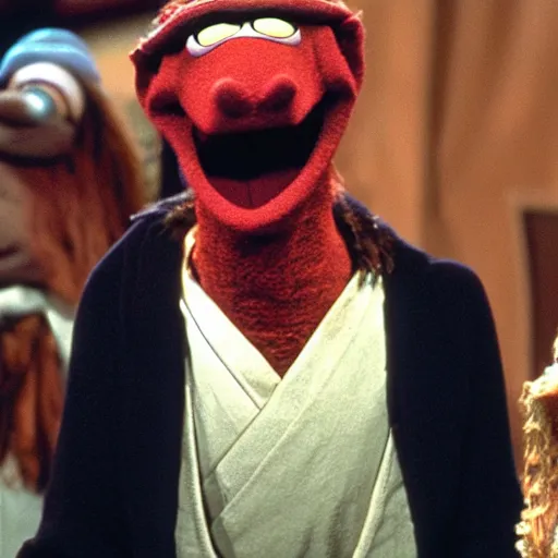 Image similar to jar jar binks in the muppet show