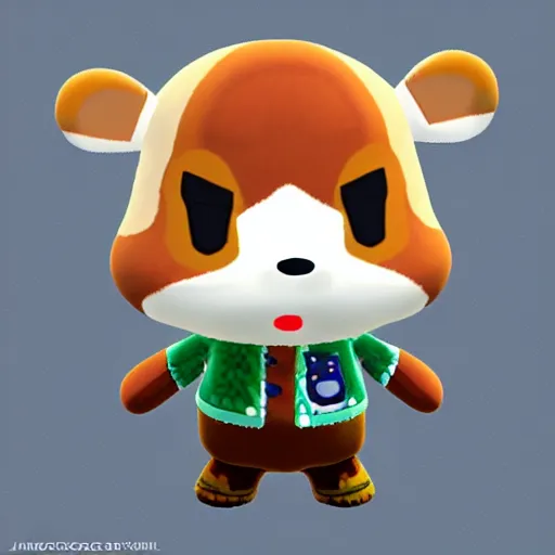 Prompt: Animal Crossing character by Jason de Graaf