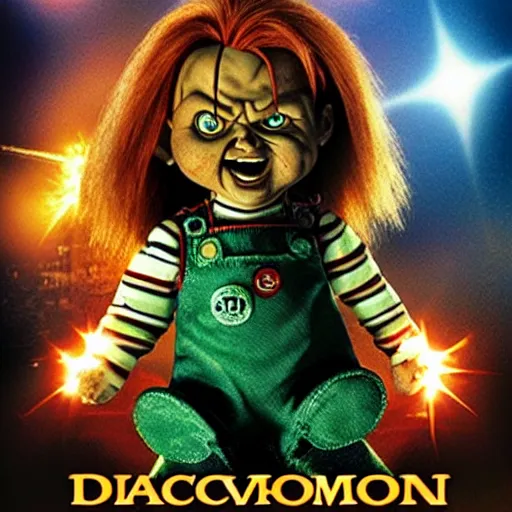 Image similar to Chucky versus Demonic Toys movie poster