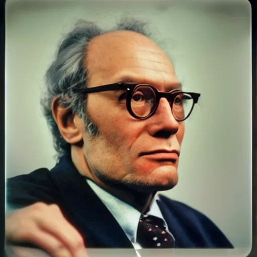 Image similar to Isaac Asimov, CineStill