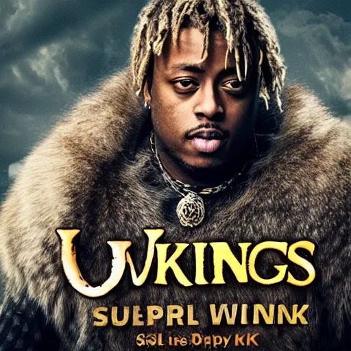 Image similar to juice wrld in Vikings very detailed 4k quality super realistic