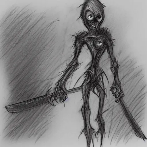 SCP 096, Pencil Sketch 