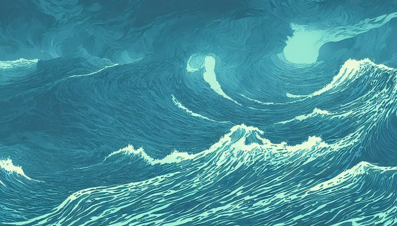 Image similar to ocean wave, land in sight by Kilian Eng