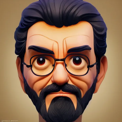 Image similar to face icon stylized minimalist george lucas, loftis, cory behance hd by jesper ejsing, by rhads, makoto shinkai and lois van baarle, ilya kuvshinov, rossdraws global illumination