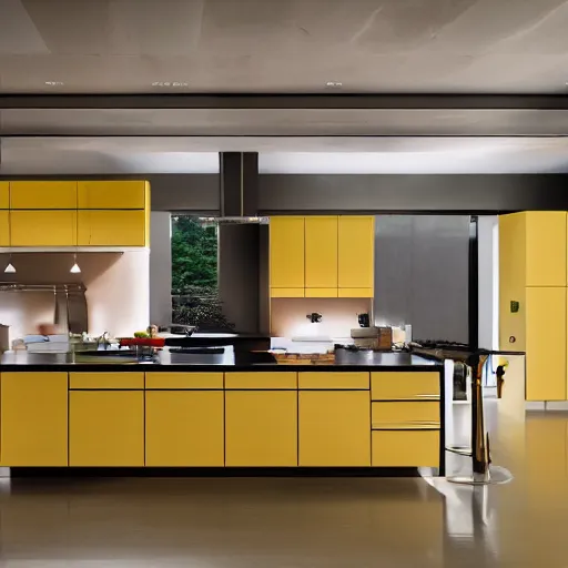 Prompt: dream kitchen of the future in the style of a Nancy meter movie, fancy, 8k, interior architecture photography