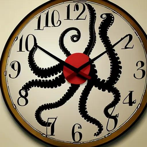 Image similar to octopus clock