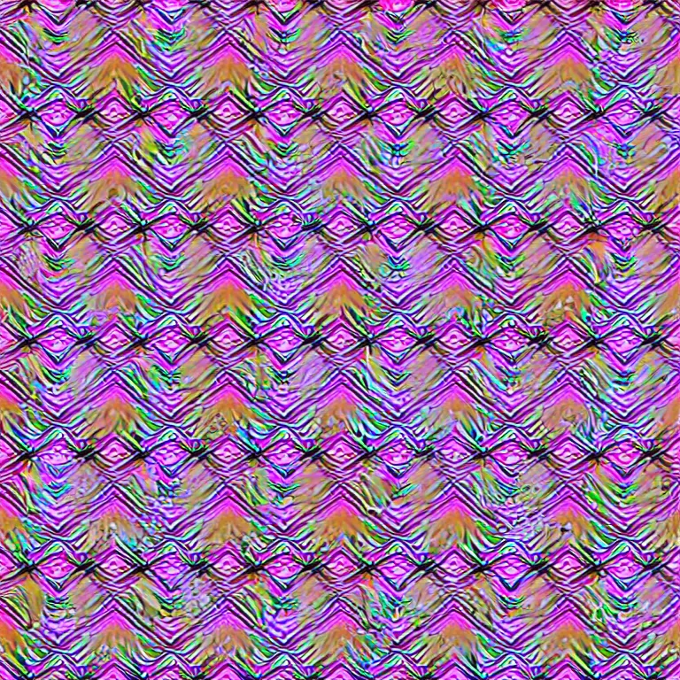 Image similar to illusory motion dazzle two - color symmetry pattern, perlin noise prismatic optical illusion