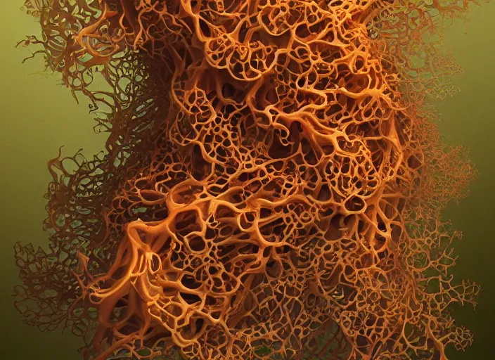 Image similar to high intricate waves of tremella - fuciformis, maria panfilova, andrea savchenko, mike kime, ludovic plouffe, qi sheng luo, oliver cook, trending on artstation