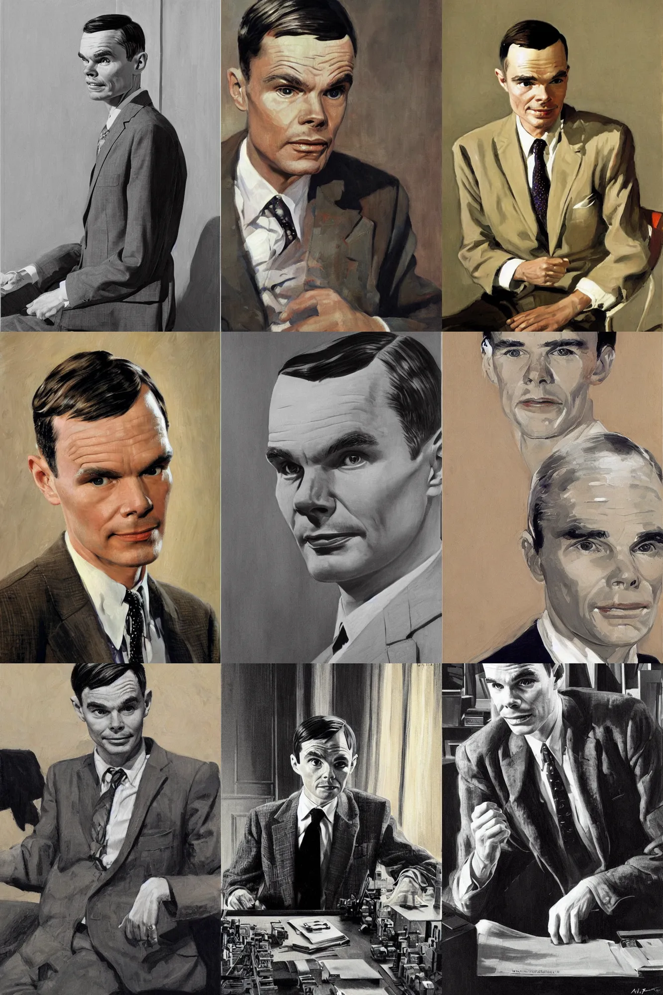 Queer Portraits in History - Alan Turing