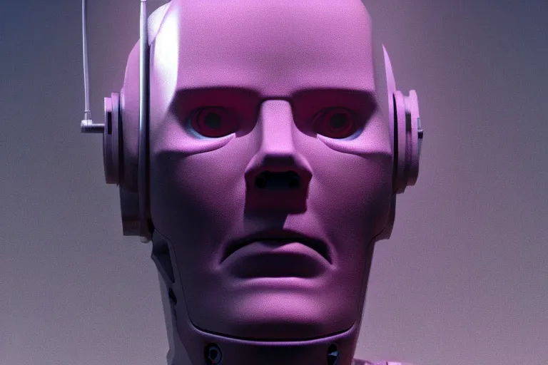 Image similar to hyperrealistic medium shot robot cyborg in wires data! center server! computers! by stanley kubrick highly detailed concept art zdzisław beksinski william gibson westworld hbo cinematic low purple lighting high angle hd 8 k sharp shallow depth of field