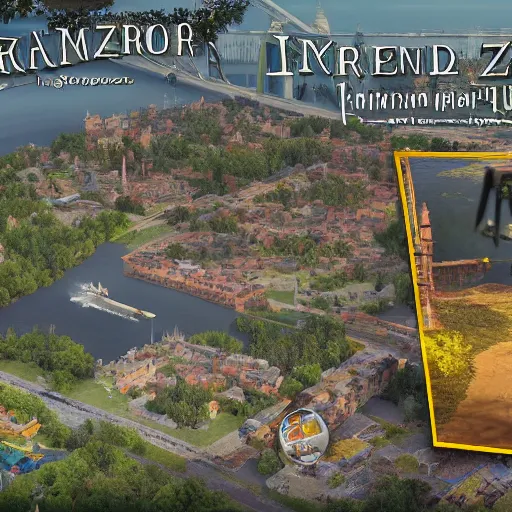 Image similar to !dream Harrier Du Bois investigating Zaporozhye town for clues, HD, 4K