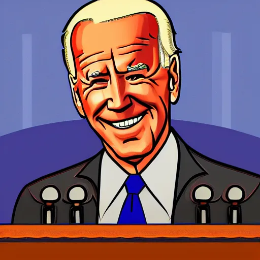 Image similar to Joe Biden in a room alone wearing a skirt, highly detailed, by Da Vinki