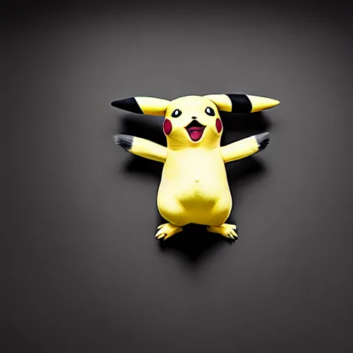 Image similar to Pikachu in real life, award winning photo by Annie Liebowitz, studio lighting