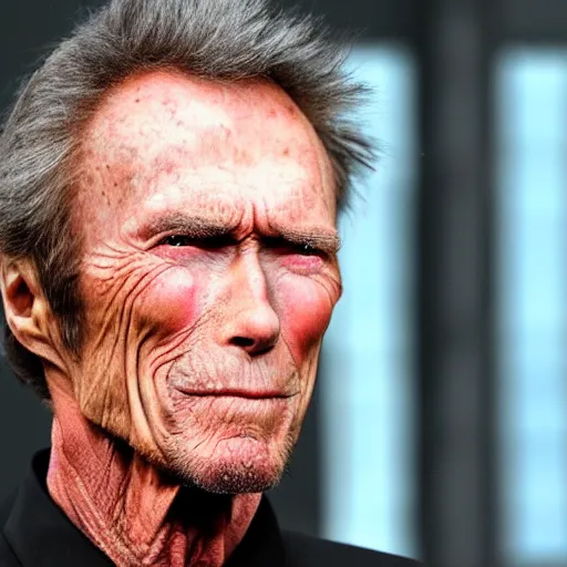 Prompt: young clint eastwood god perfect face coherent by kezie demessance