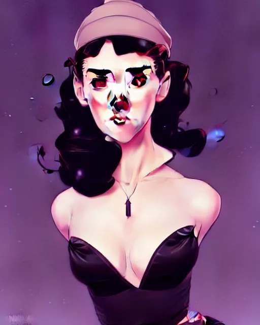 Image similar to a pin up and beautiful fashion charming dreamlke jennifer connelly, symmetrical face symmetrical eyes, character art, art by artgerm lau and wlop and and ilya kuvshinov and john singer sargent, joshua middleton comic art, frostbite 3 engine