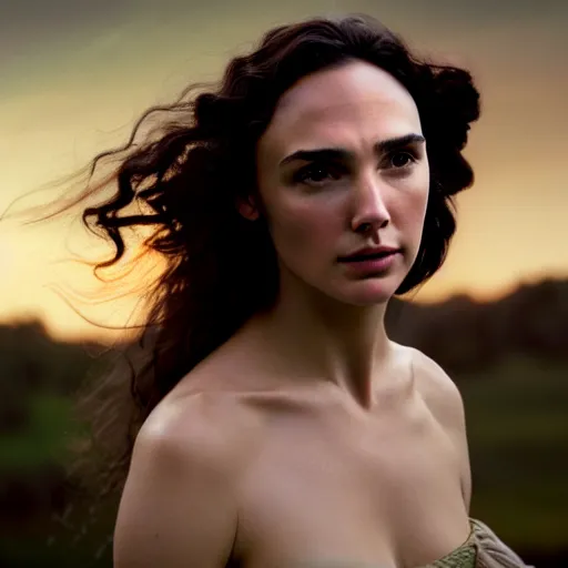 Image similar to photographic portrait of a stunningly beautiful renaissance pre raphaelite female in soft dreamy light at sunset, gal gadot, jennifer connelly contemporary fashion shoot, by edward robert hughes, annie leibovitz and steve mccurry, david lazar, jimmy nelsson, breathtaking, 8 k resolution, extremely detailed, beautiful, establishing shot, artistic, hyperrealistic, beautiful face, octane render