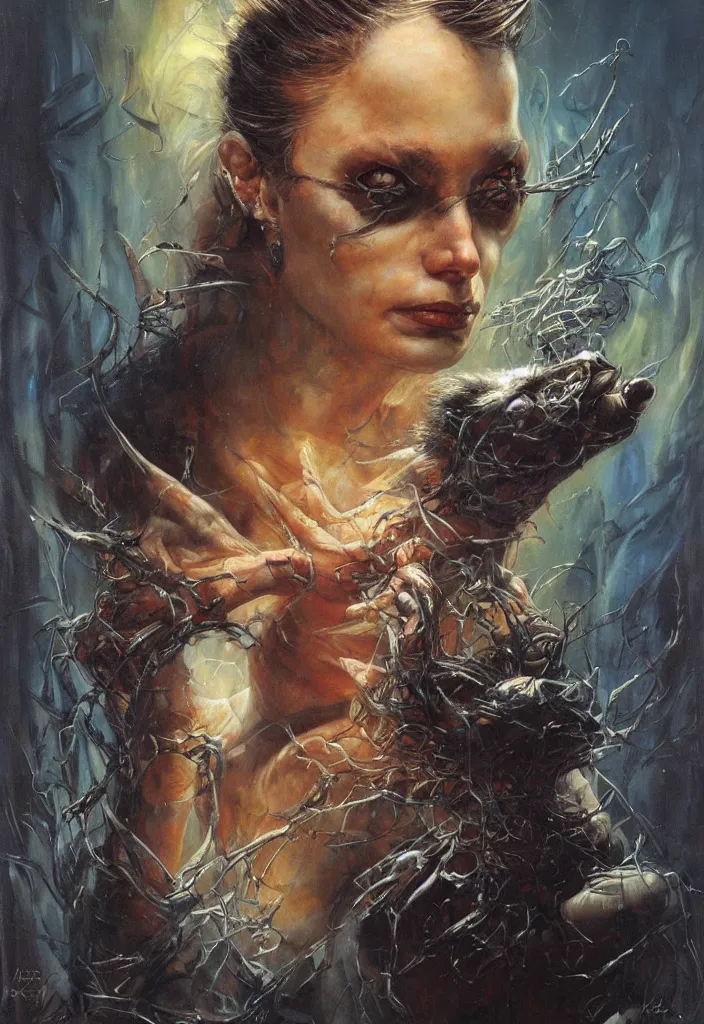 Image similar to portrait of a rat mad scientist, art by karol bak