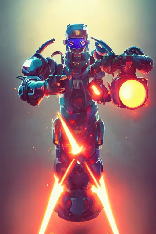 Image similar to epic mask helmet robot ninja portrait stylized as fornite style game design fanart by concept artist gervasio canda, behance hd by jesper ejsing, by rhads, makoto shinkai and lois van baarle, ilya kuvshinov, rossdraws global illumination radiating a glowing aura global illumination ray tracing hdr render in unreal engine 5