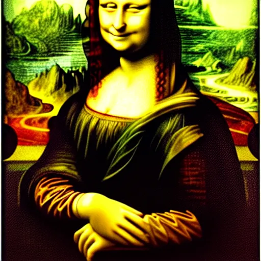 Prompt: the mona lisa by godmachine