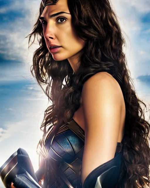 Image similar to gal gadot actress from death on the nil, movie, hyper realistic, hollywood promotional image, imax, 8 k