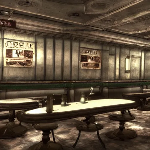 Image similar to mansion diner hall, background of resident evil game