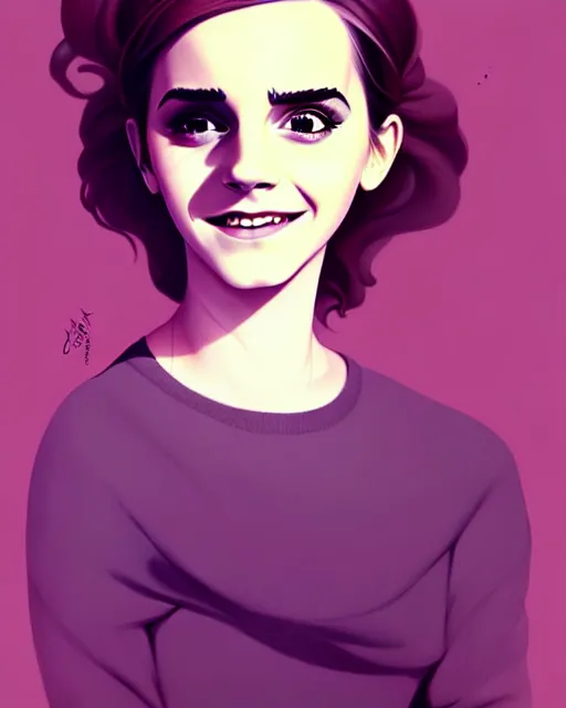 Image similar to beautiful full body Emma Watson smiling illustration by lois van baarle and loish and ross tran and rossdraws and sam yang and samdoesarts and artgerm and Cecil Beaton, Lee Miller, Irving Penn, David Bailey