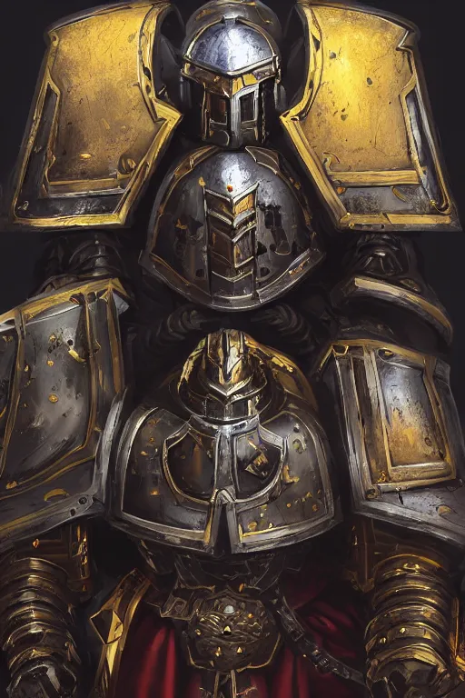 Image similar to armor portrait heros warhammer 4 0 k horus heresy fanart - the primarchs emperor by johannes helgeson animated with vfx concept artist & illustrator global illumination ray tracing hdr fanart arstation zbrush central hardmesh 8 k octane renderer comics stylized