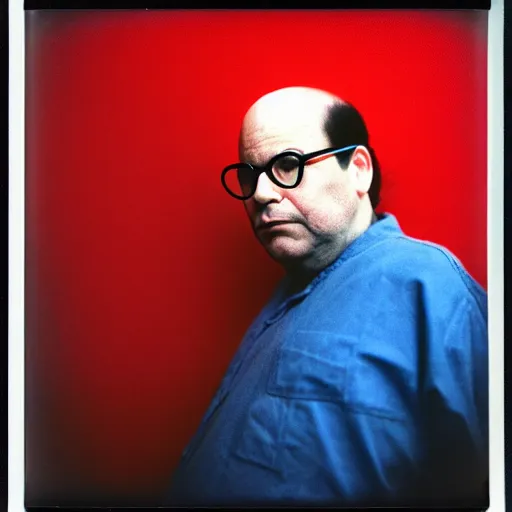 Prompt: polaroid of george costanza wearing chinese communist clothing, colored, taschen, by nan goldin