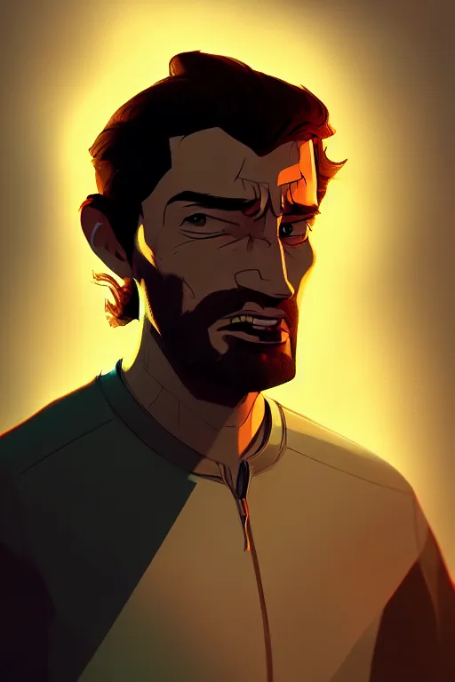 Prompt: concept art by jama jurabaev, cel shaded, cinematic shot, trending on artstation, high quality, brush stroke, hyperspace, vibrant colors, portrait of bigby from the among us by telltale games
