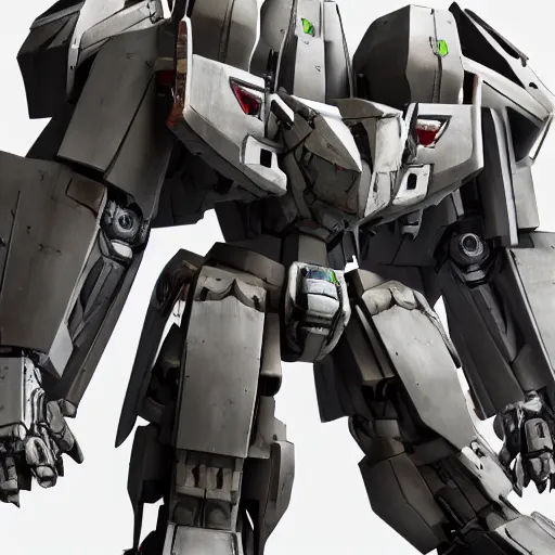 Image similar to video game play, full body armored core mecha by fujioka kenki, armored core style mecha, hyper realistic, hyper detailed, 8 k, octane render, unreal engine, ray tracing